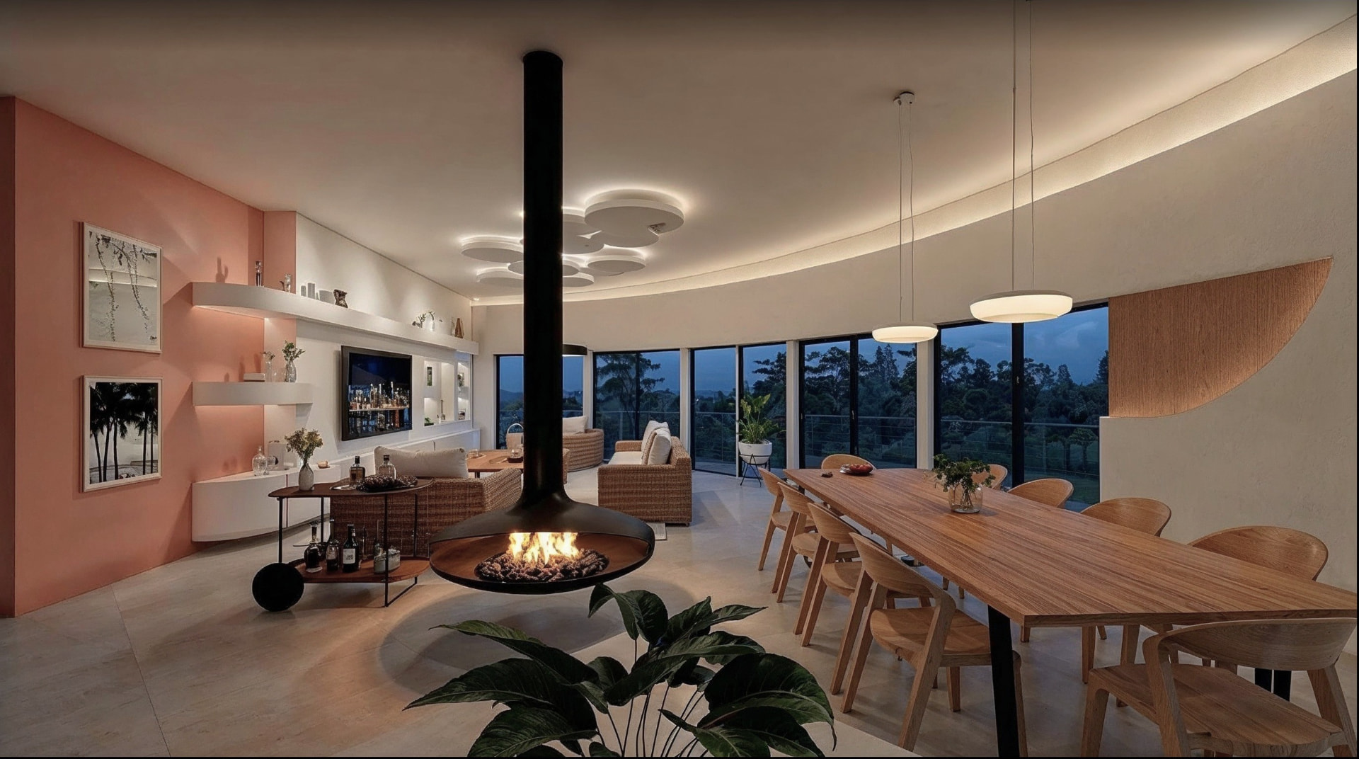 Salon Villa Bourail, vue 3
