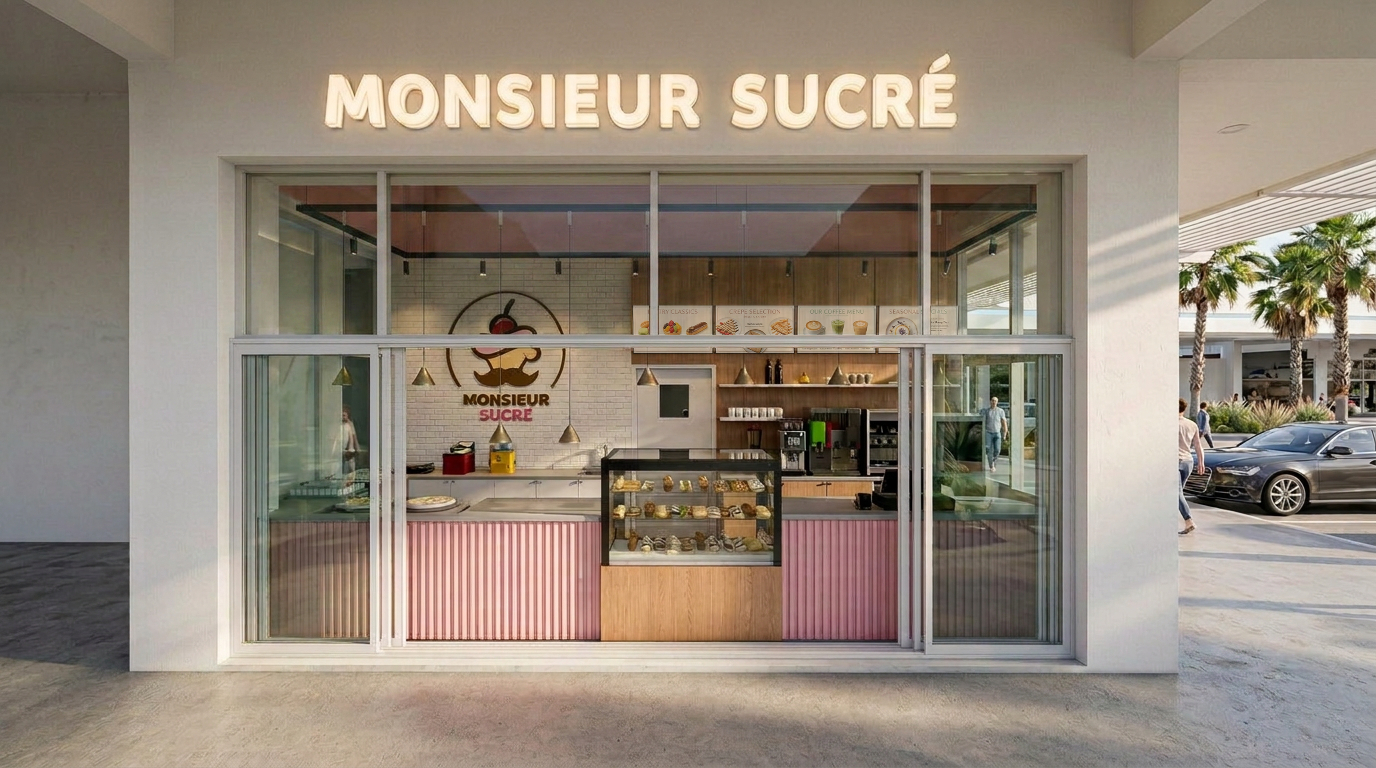 Monsieur Sucré, commerces à Anse Vata, Nouméa
